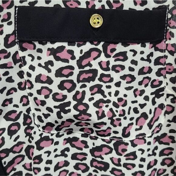 Aqua Cheetah Print Sleeveless Top Size XS - Picture 5 of 7